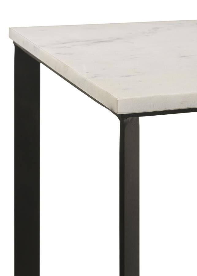 Tobin White End Table