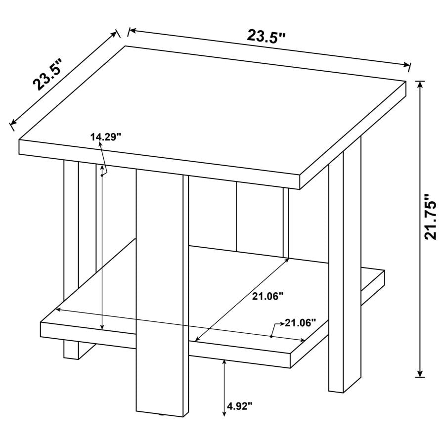 Dawn Brown End Table