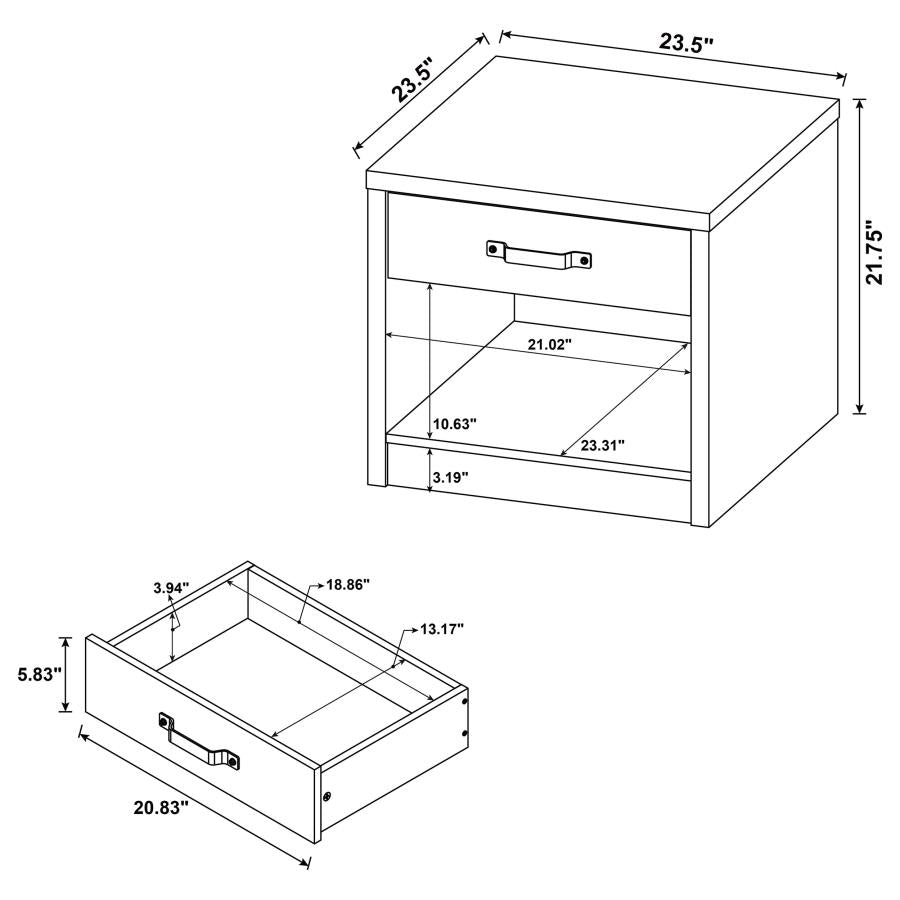 Felix Grey End Table