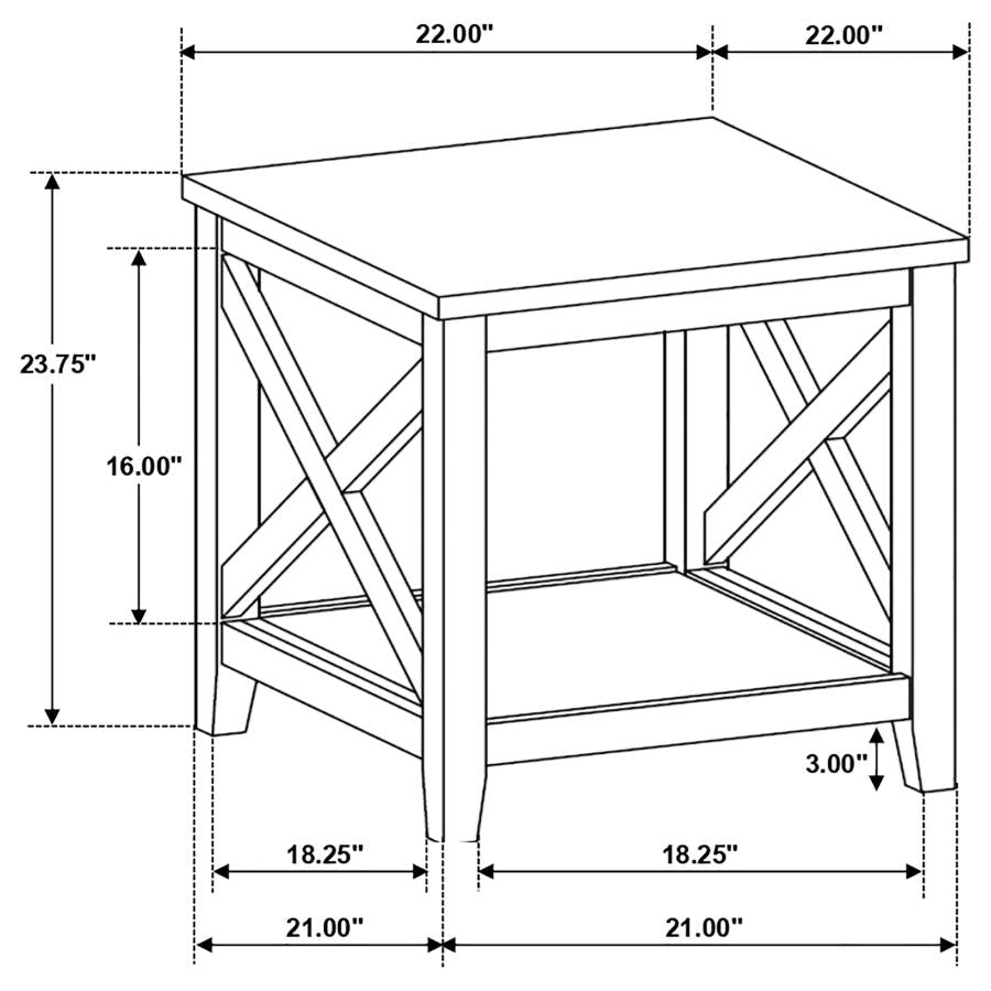 Maisy Brown End Table