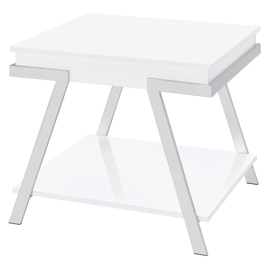 Marcia White End Table