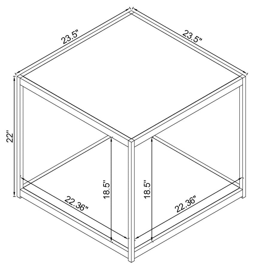 Beckley Grey End Table