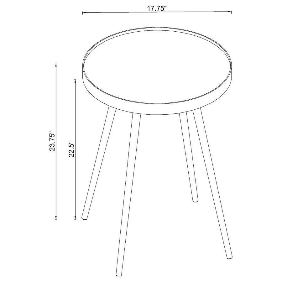 Kaelyn Silver End Table