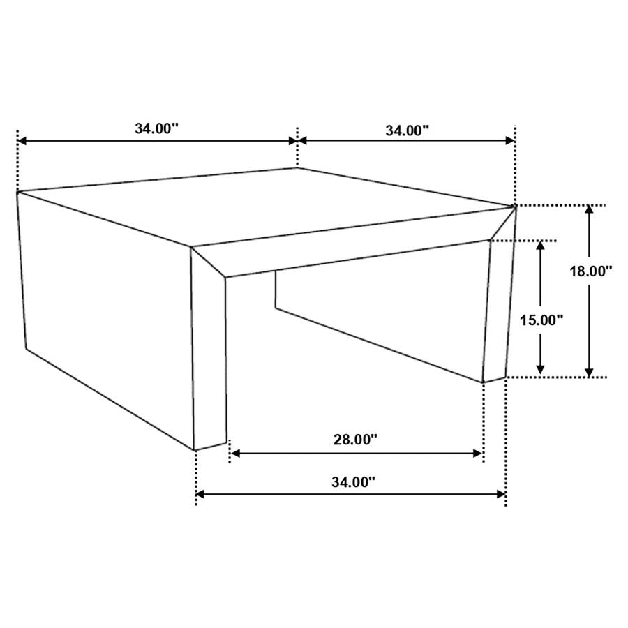 Odilia Brown Coffee Table