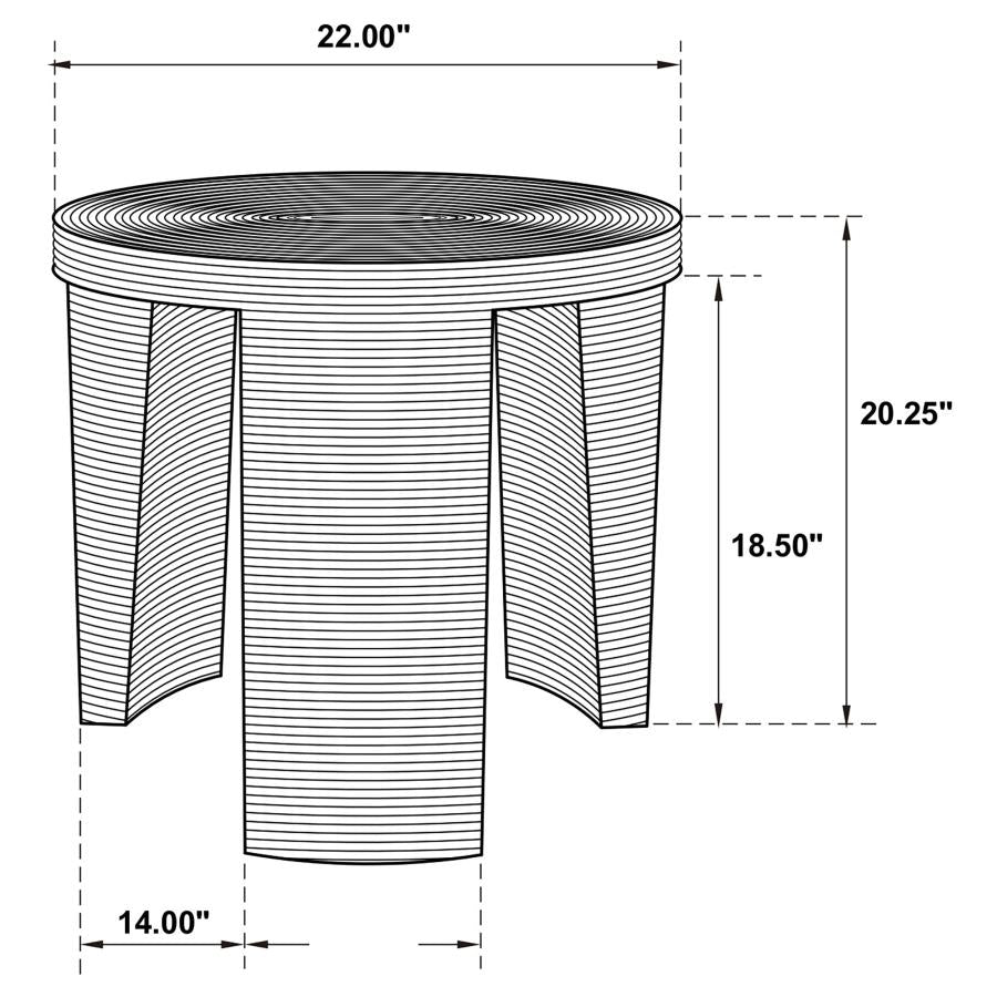 Artina Brown End Table