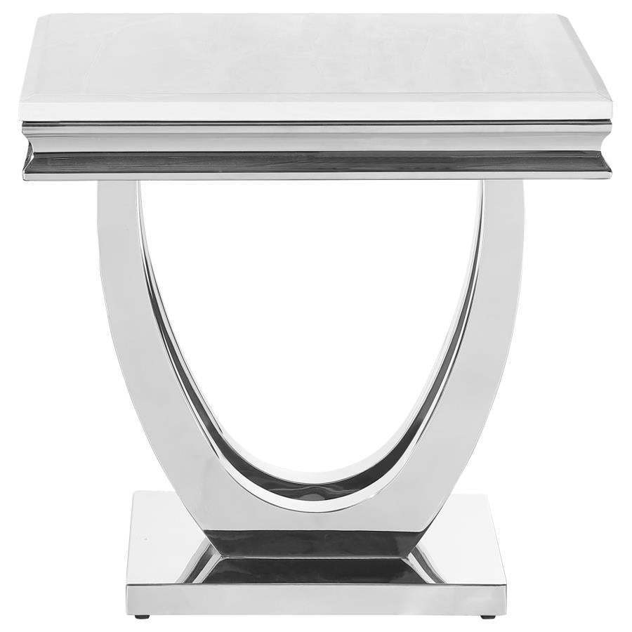 Kerwin White End Table