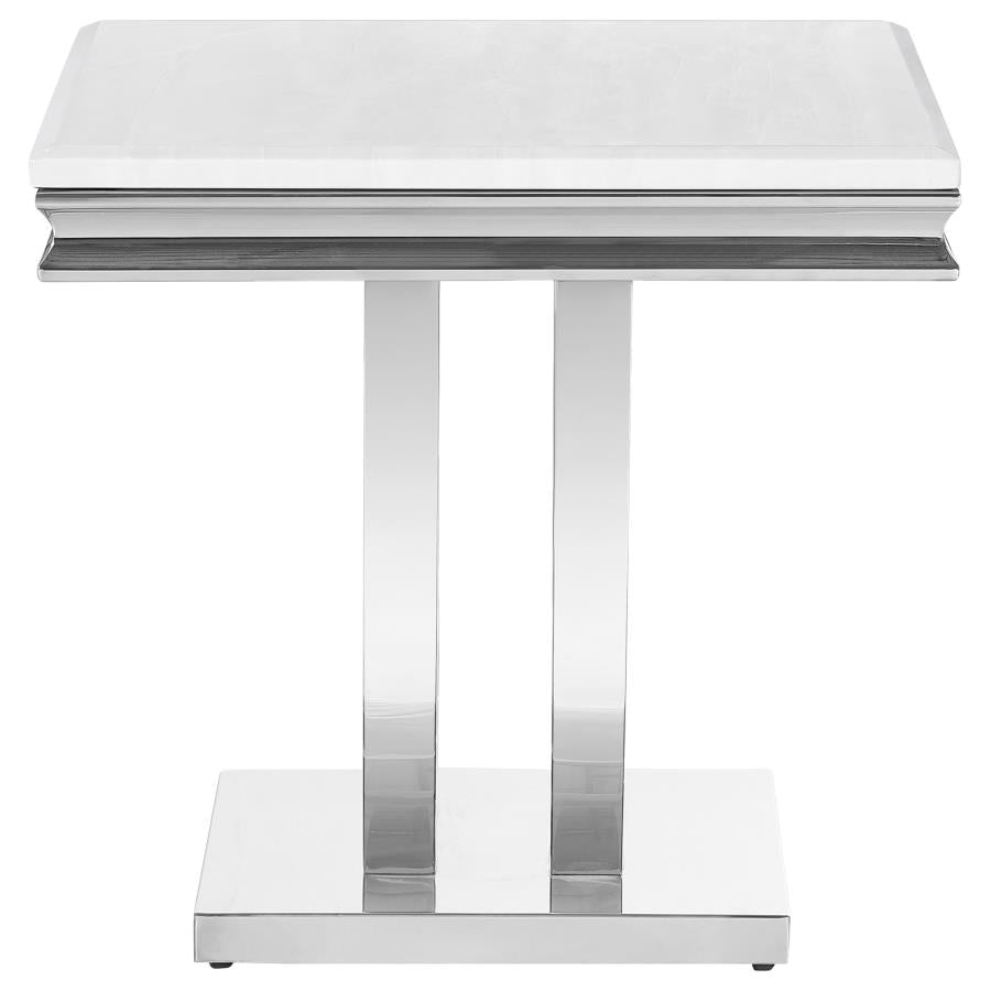 Kerwin White End Table