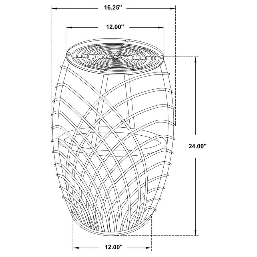 Dahlia Brown End Table