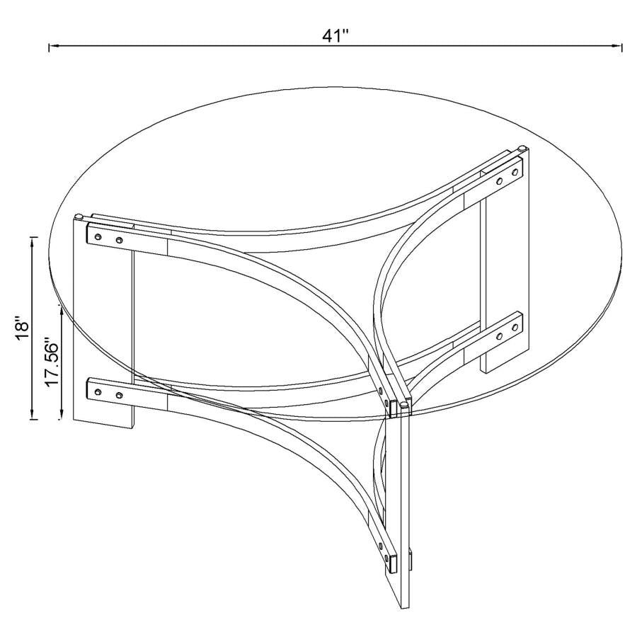 Janessa Gold Coffee Table