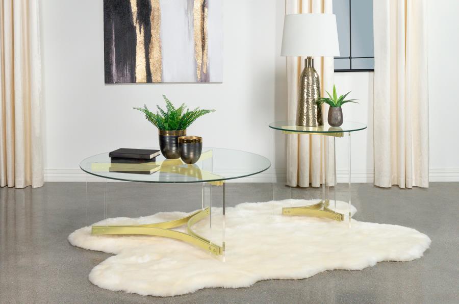 Janessa Gold Coffee Table