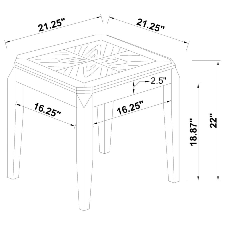 Baylor Brown End Table