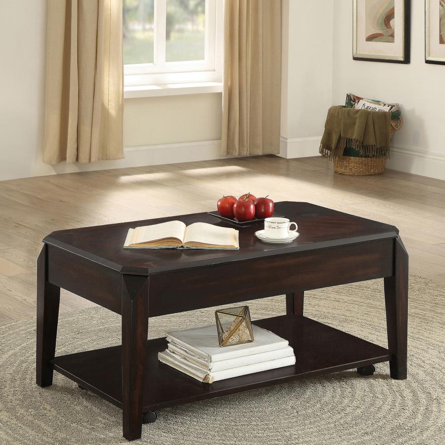 Baylor Brown Lift Top Coffee Table