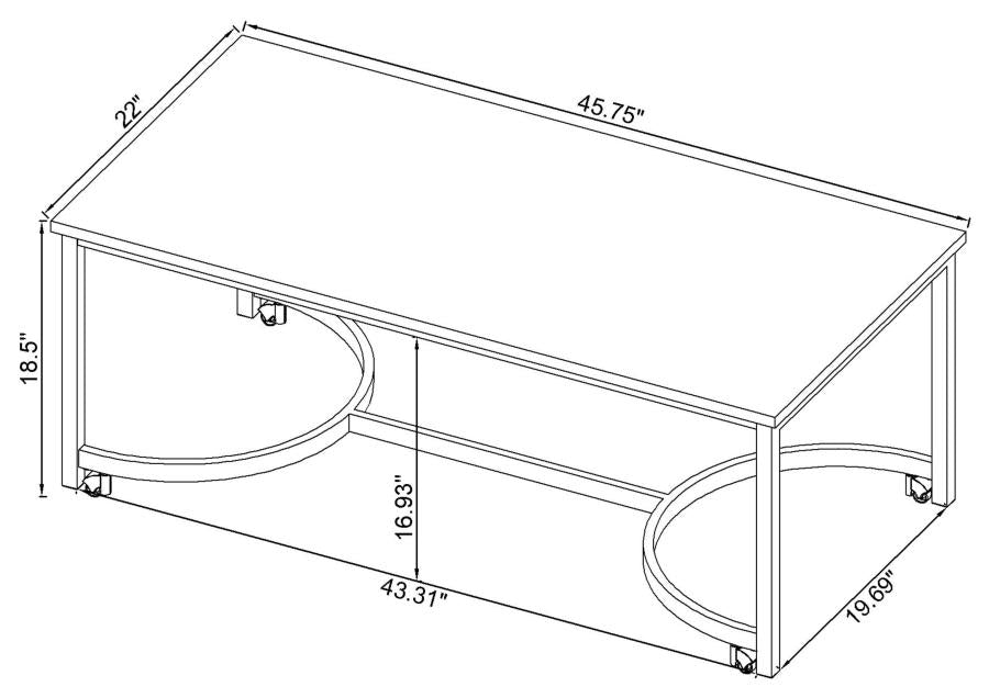 Leona White Coffee Table