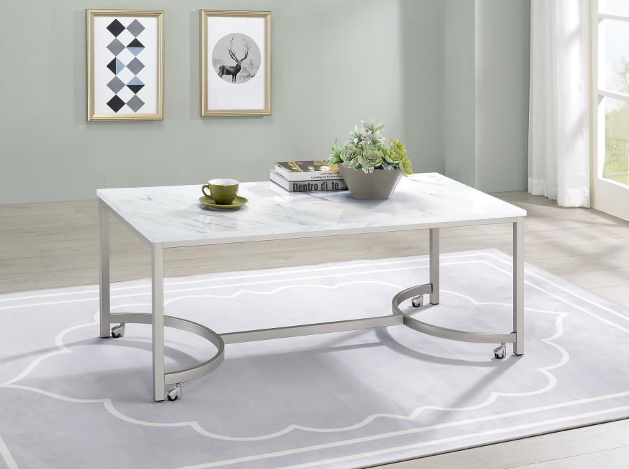 Leona White Coffee Table