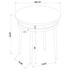 Avilla White End Table