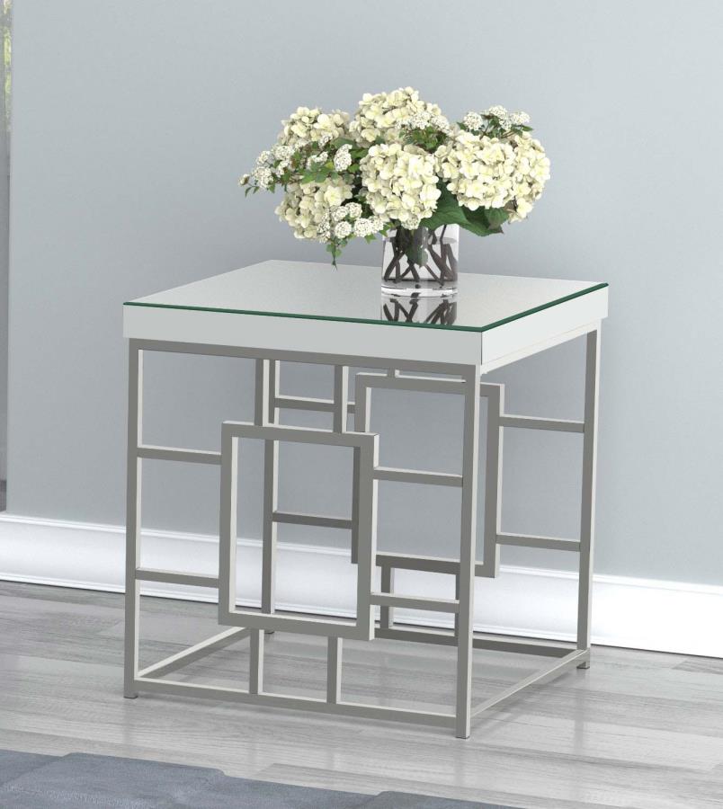 Dafina Silver End Table