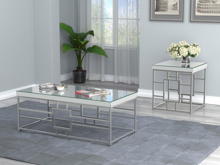 Dafina Silver End Table