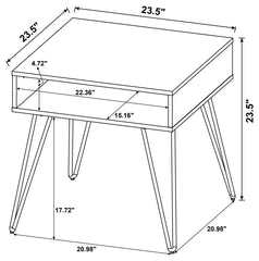 Fanning Brown End Table