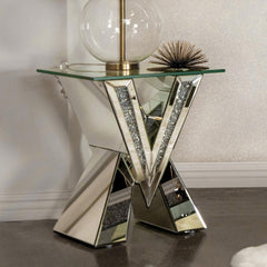 Taffeta Silver End Table