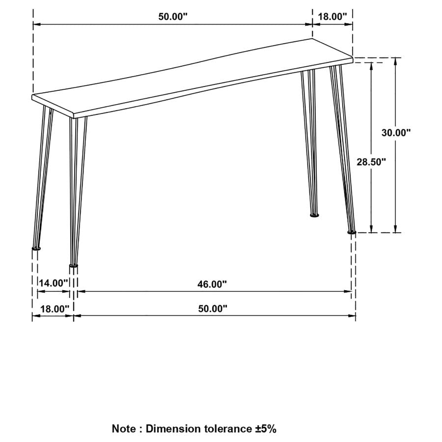 Zander Brown Sofa Table