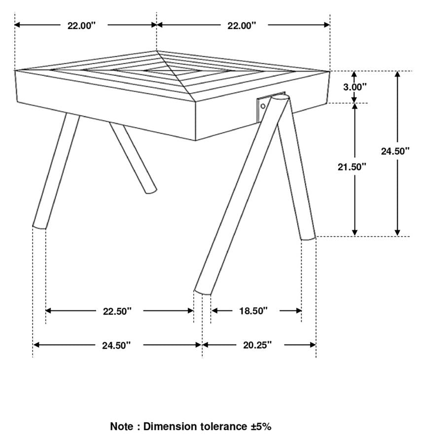 Avery Brown End Table