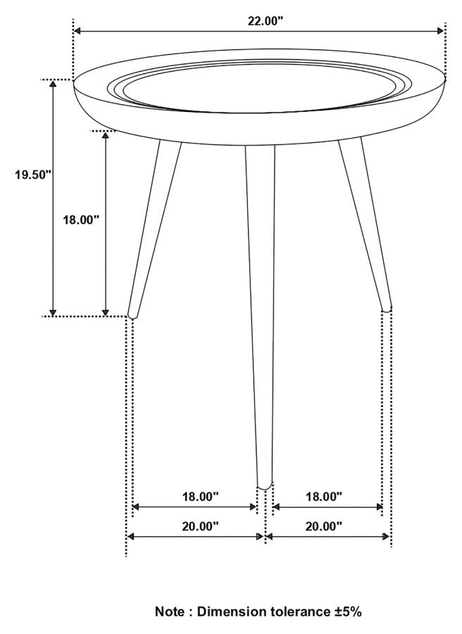 Zoe Brown End Table