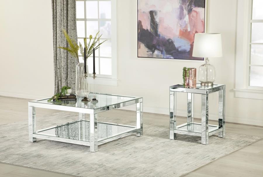 Valentina Silver End Table