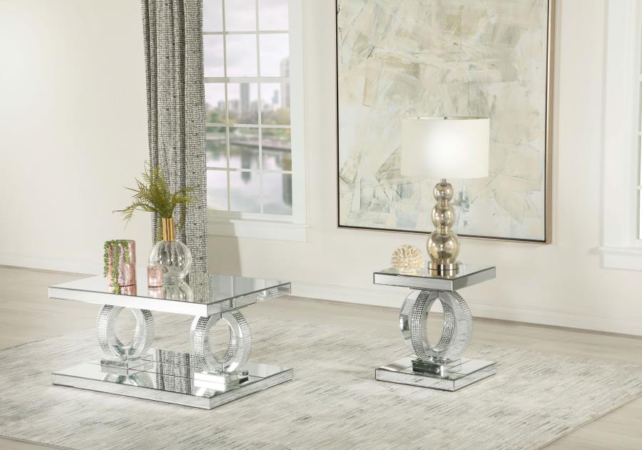 Breena Silver End Table