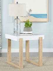 Pala White End Table