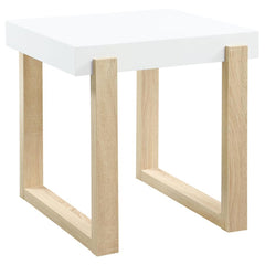 Pala White End Table