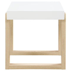 Pala White End Table