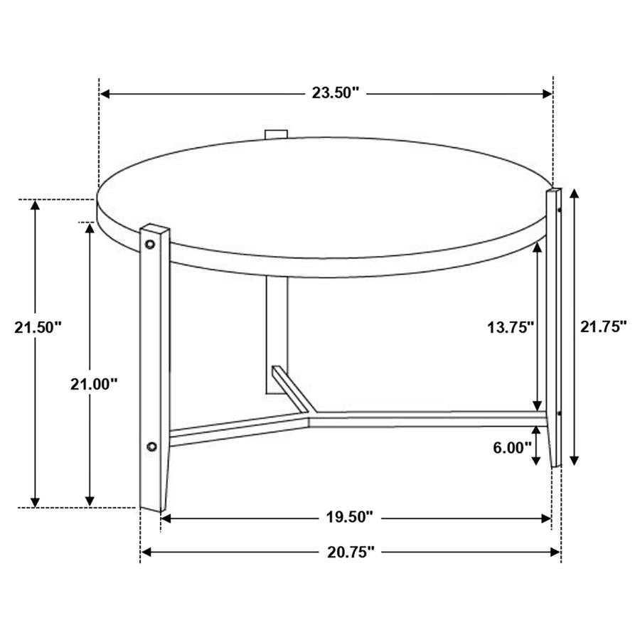 Tandi White End Table