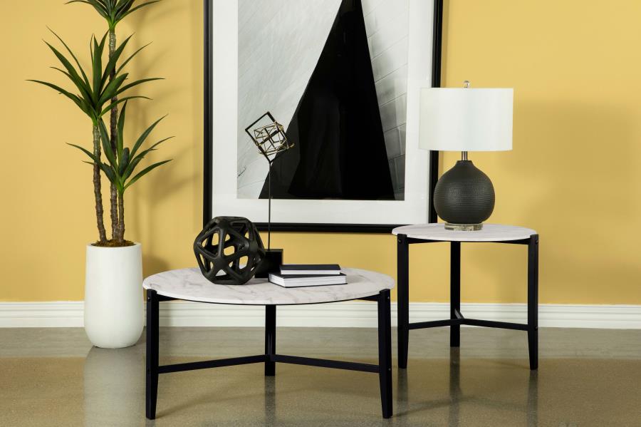 Tandi White End Table