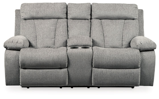 Mitchiner Reclining Loveseat with Console - The Bargain Furniture