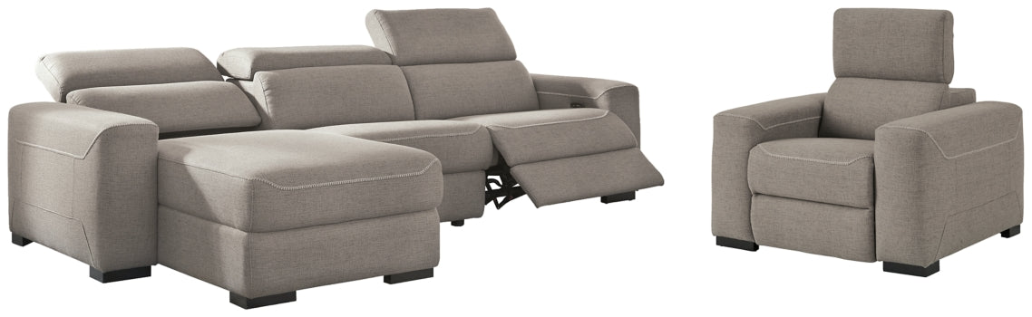 Mabton 3-Piece Sectional with Recliner - PKG002340