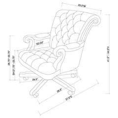 Calloway Brown Office Chair