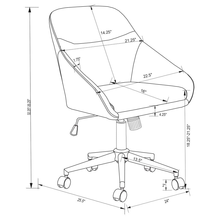 Jackman Grey Office Chair