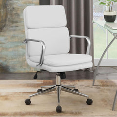 Ximena White Office Chair