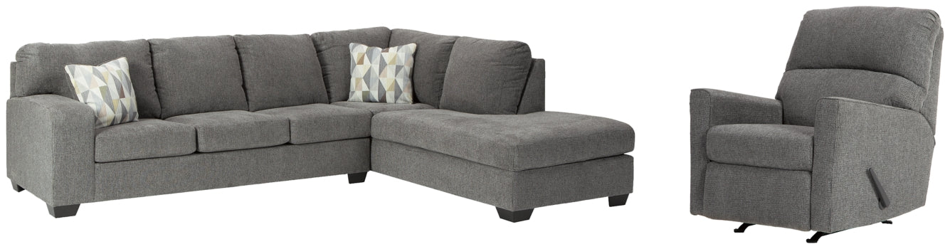 Dalhart 2-Piece Sectional with Recliner - PKG002361