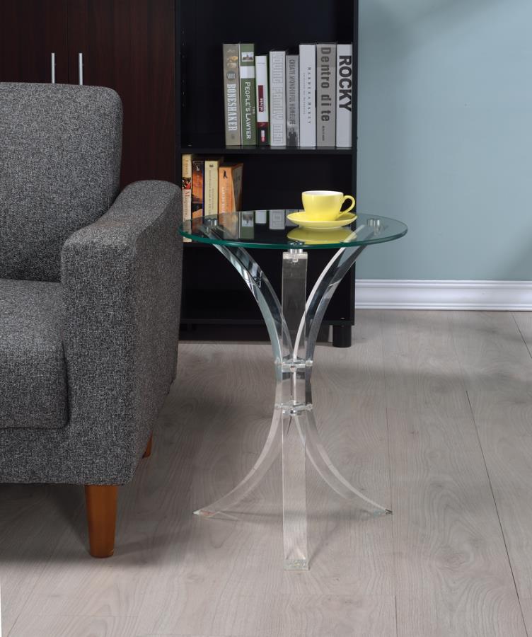 Emmett Clear Side Table