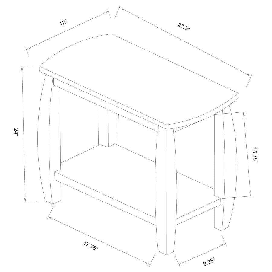 Raphael Brown Side Table