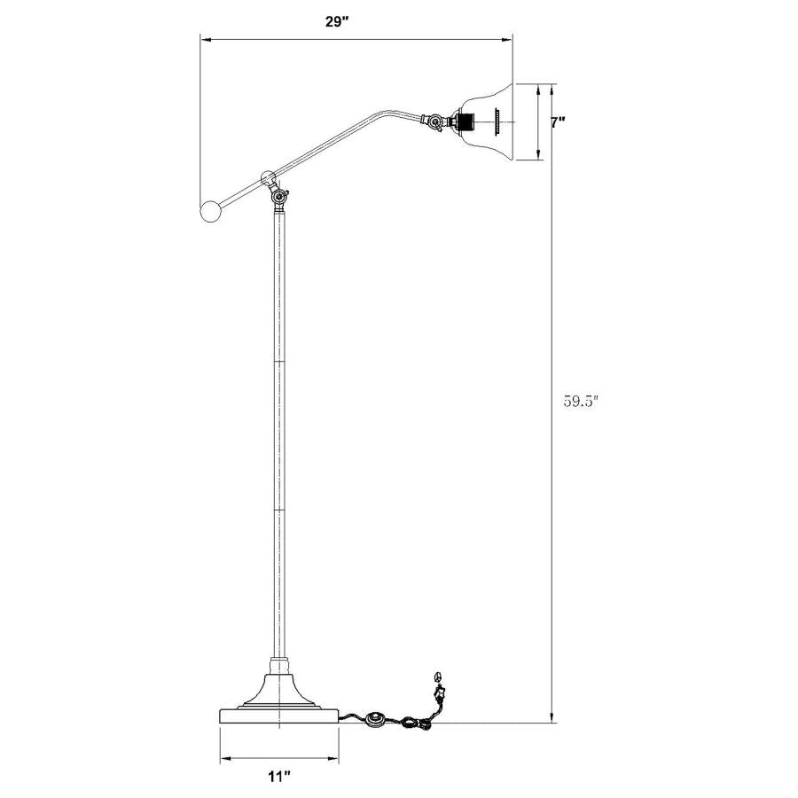 Eduardo Brown Floor Lamp