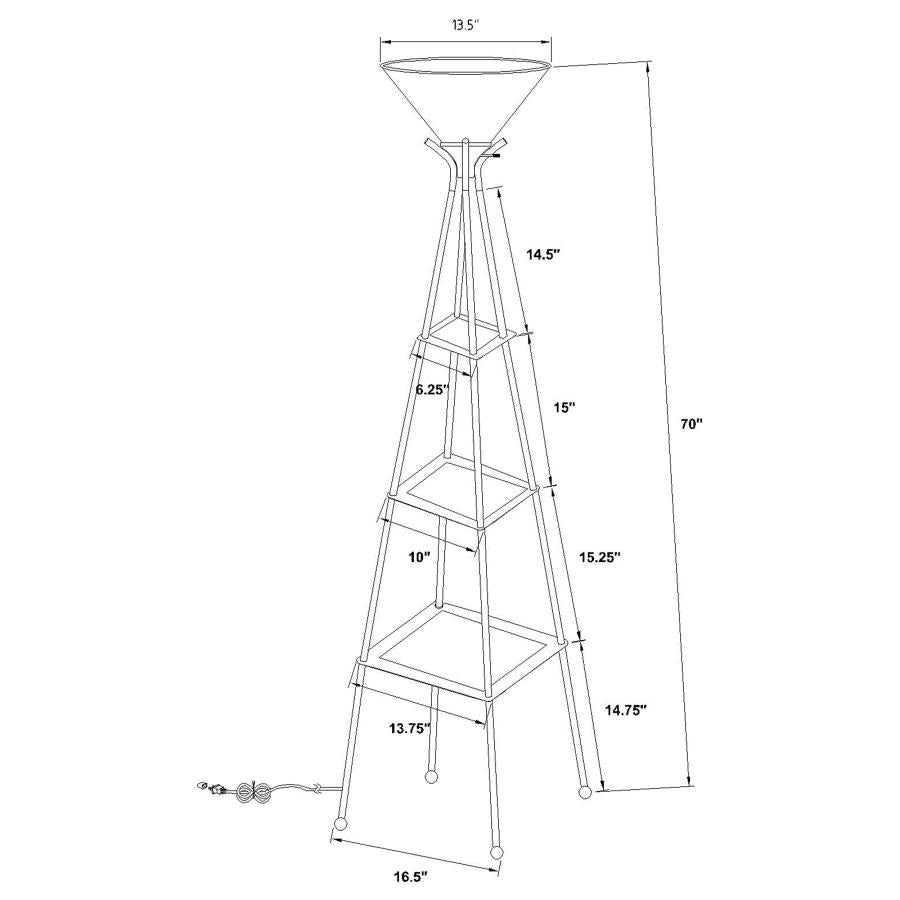 Gianni Black Floor Lamp