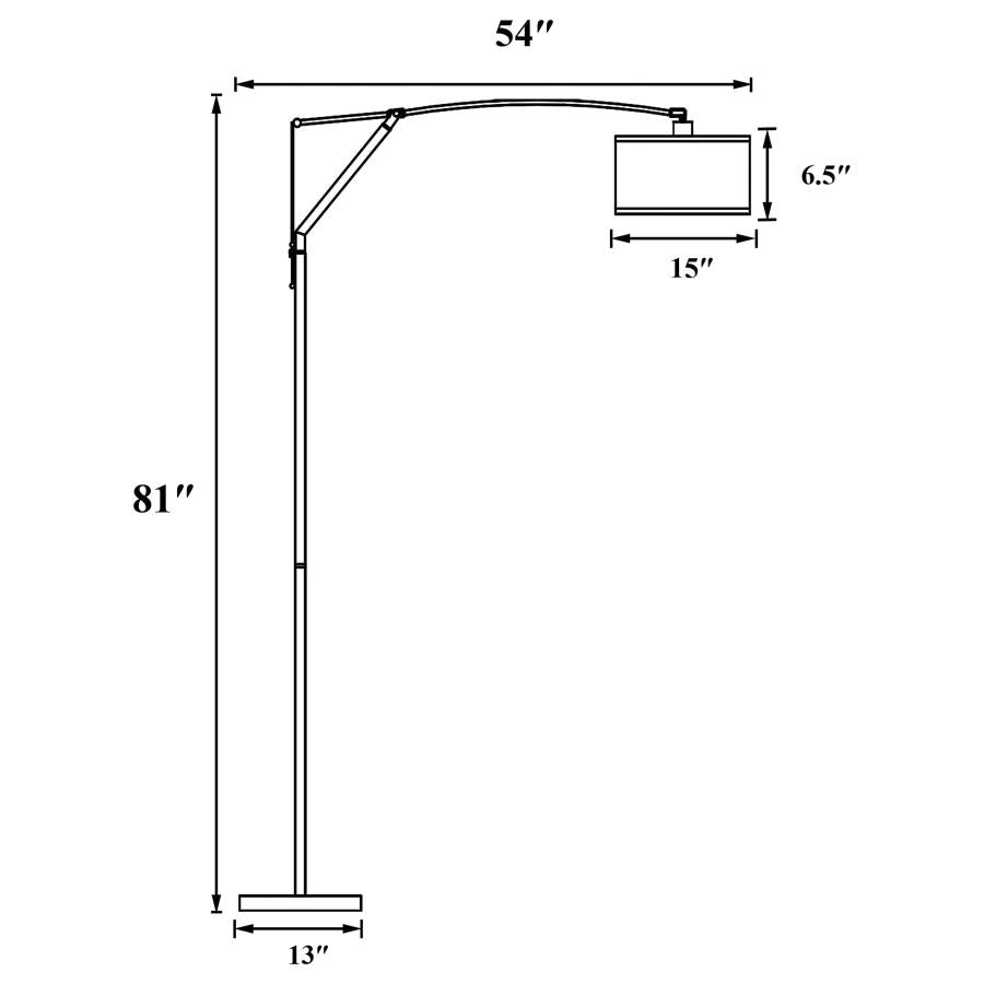 Moniz Silver Floor Lamp