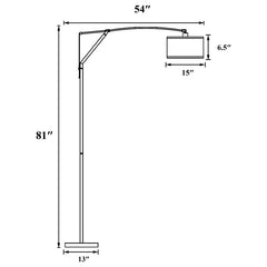 Moniz Silver Floor Lamp