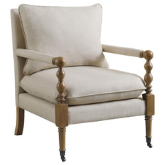 Dempsy Beige Accent Chair