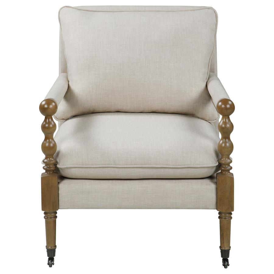 Dempsy Beige Accent Chair