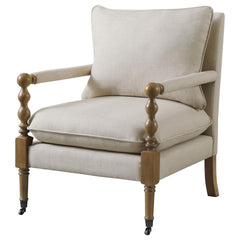 Dempsy Beige Accent Chair