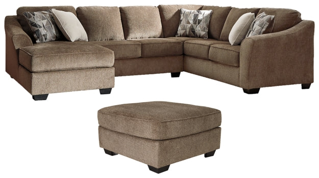 Graftin 3-Piece Sectional with Ottoman - PKG002366