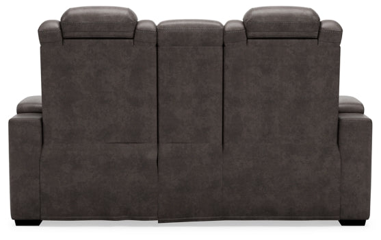 HyllMont Power Reclining Loveseat with Console